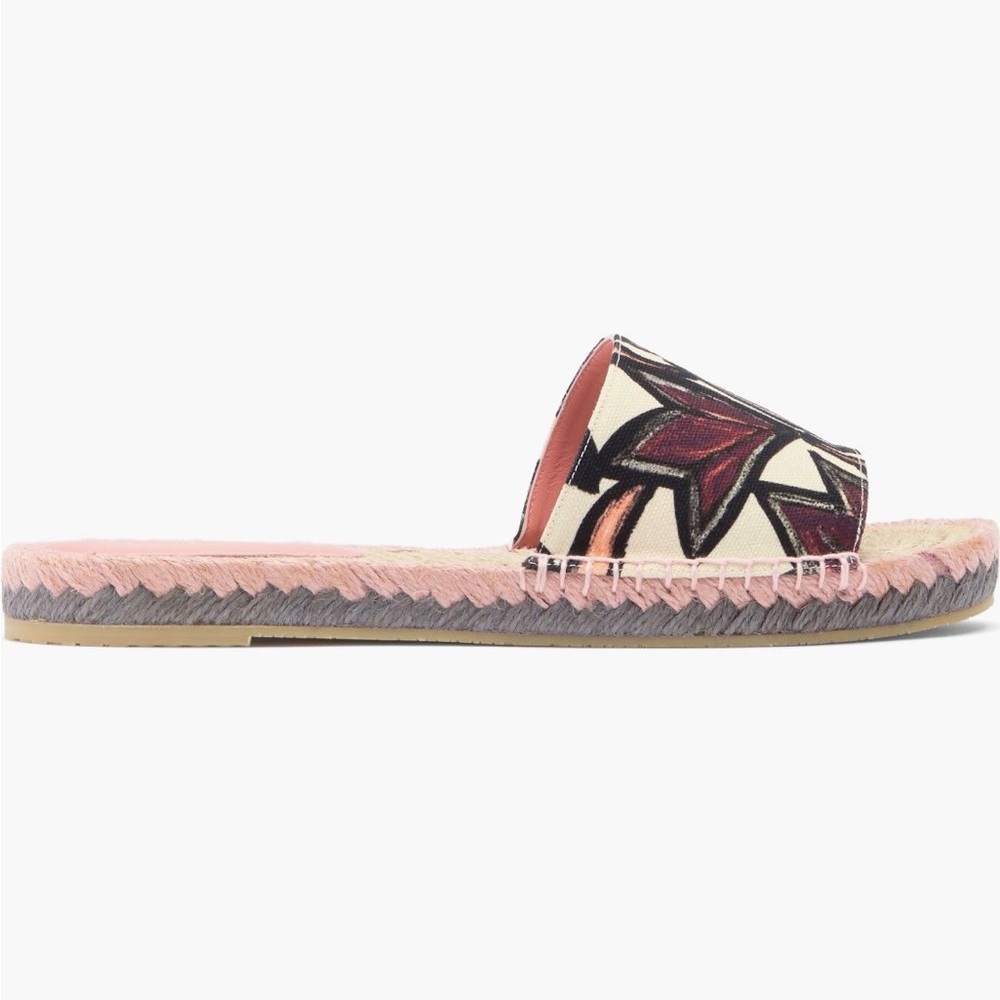New Authentic FERRAGAMO Cabrera Espadrille Slide Sandal (Women) - Picture 3 of 16
